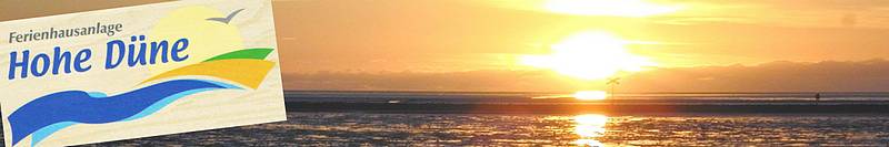 Sonnenuntergang auf Borkum - Sonne über der Nordsee.