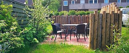 Terrasse der Ferienwohnung Randzelstr. 13a